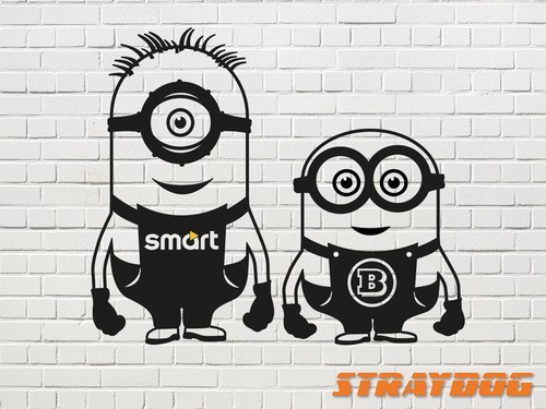 Smart brabus car stickers - car, for