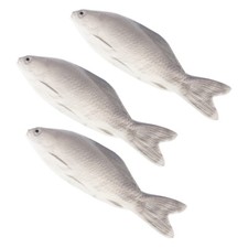 3 Pcs Artificial Fish Plastic Toy Rubber Toys Birthday Present