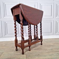 Antique Small Solid Oak Barley