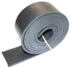 3.5mm Thick Italian Veg Tan Leather Belt Straps Black 143cm - 56" inch Long