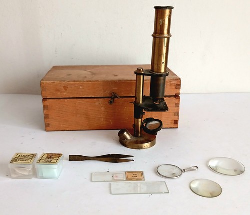 Antique brass field monocular - field,