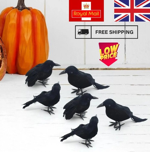 Halloween 6pcs black lifesize - 6pcs,