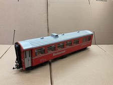 LGB G GAUGE PASSENGER COACH CAR WAGON RESTRAUNT CAR RBH RED & SILVER 3068 READ
