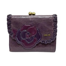 Auth ANNA SUI - Purple Leather