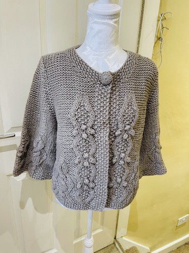 Indigo grey chunky knit - indigo, m&s