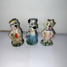Wade Hanna Barbera Vintage Figures Yogi, Mr. Jinx, Huckleberry Hound (1960s)
