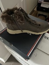 kangol womens black soft ankle boots size 5