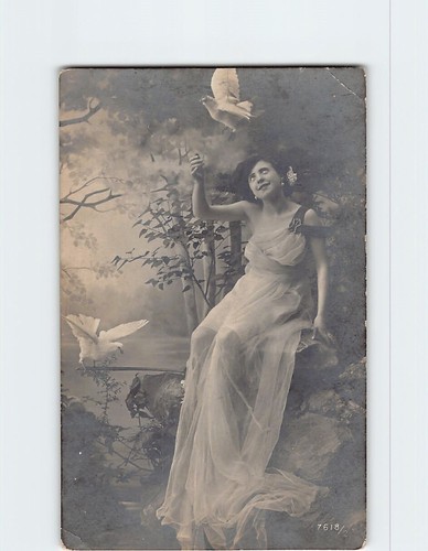 Postcard nature lady birds - nature,