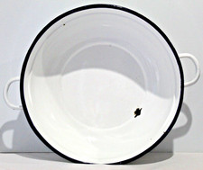 Vtg Large Porcelain Enamel