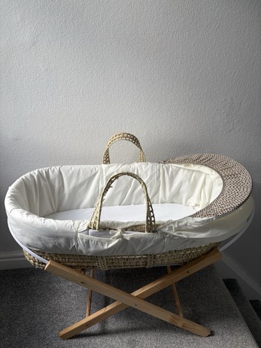 Moses basket with wooden - basket,