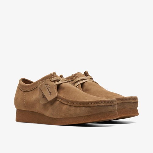 Clarks wallabee evo dark sand - clarks,