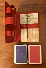 VINTAGE CASED BRIDGE SET - 2 x