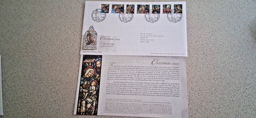 Fdc christmas 2009 - gb,