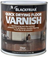 Blackfriar Quick Drying Floor Varnish Clear Satin 1L