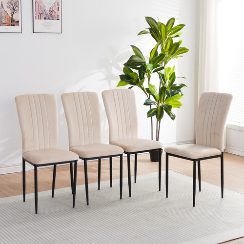 Set velvet dining chairs - set,