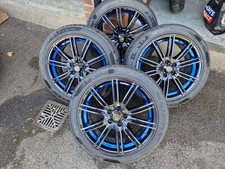 Subaru WRX 17 inch WedSport Japanese light alloy with 215/45/17R Pirelli Evo's.