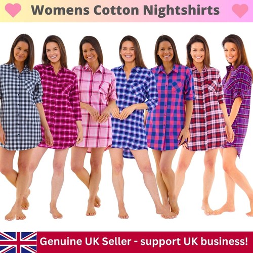 Womens check nightshirts - womens,