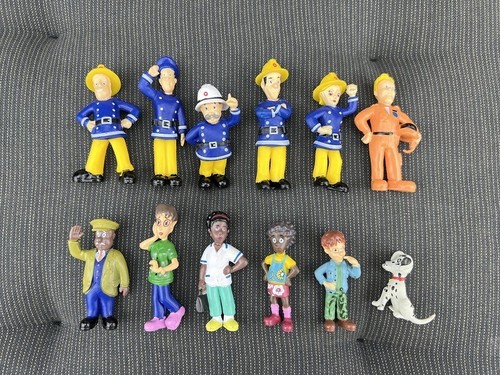 12pcs fireman sam 6cm - fireman, 3-6cm