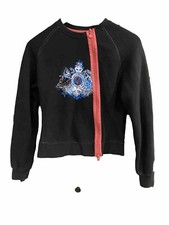 Rare Y2K Vintage USA Triple Five Soul NYC Jumper, Asymmetrical Zip, embroidered 