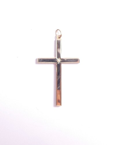 Solid gold cross - , carat