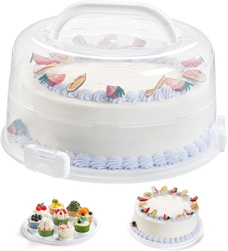 Lifewit cake carrier with - with, lid