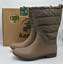 Kamik Womens Size 9 Abigail Puff Fossil Pull on Boots Shoes