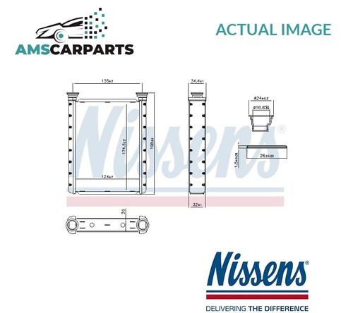 Heater radiator exchanger - radiator, lhd