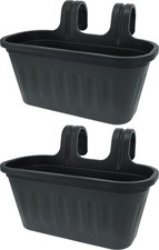 Large grey hanging planter - x,