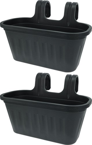 Large grey hanging planter - x,