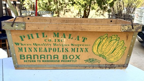 Vintage wooden banana - vintage,