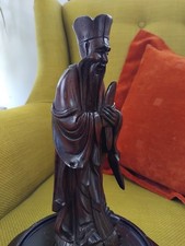 Chinese, Quality Hardwood, Hand Carved Figure ,