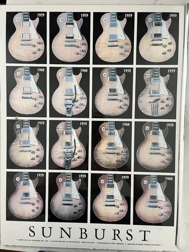 Les paul sunburst poster - les,