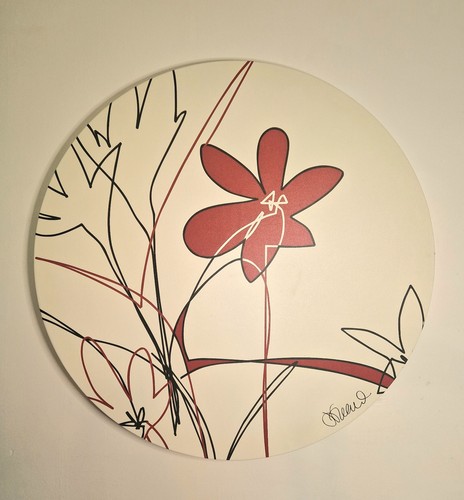 Ikea large round canvas - , print