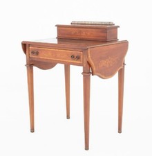 Sheraton Desk Ladies Writing Table Revival Mahogany