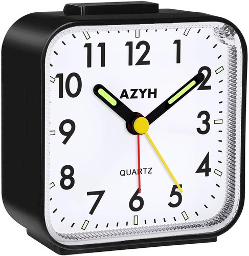 Silent analog alarm clock - silent,