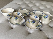 VINTAGE ART DECO BURGESS BROS CARLISLE WARE Part Tea Set