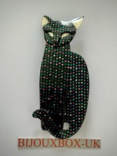 LEA STEIN EGYPTIAN CAT BROOCH