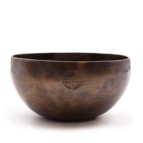 Large tibetan singing bowl - singing,