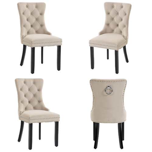 Set beige velvet - set,