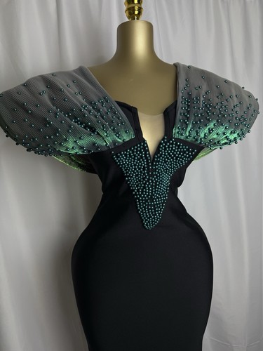 Pearls couture midi dress - couture,