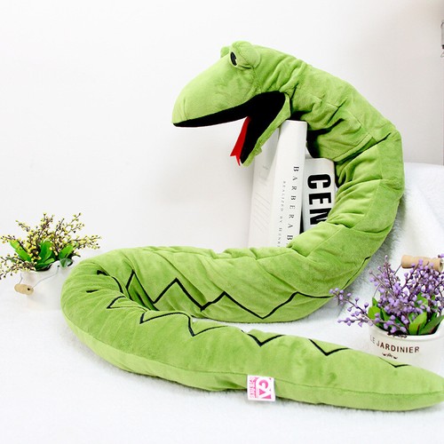 Green snake hand puppet - puppet, mouth