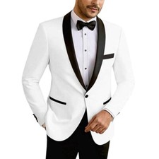 Men's Black Curved Collar