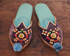 Vintage Babouche Henna Shoes