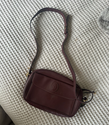 Cartier burgundy leather - cartier,