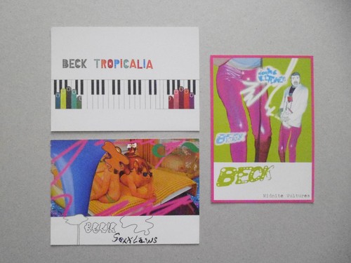 Beck promo postcards - promo, x3