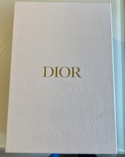 DIOR White Leather Effect Shoe Box  35 x  21 x  11.5 CM