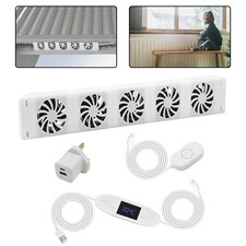 5 Fan Radiator Ventilator with Customizable Speed Settings for Enhanced Comfort