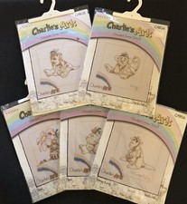 Animals kangaroo dog monkey zebra Groves Charlie's Ark cross stitch kit bundle