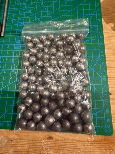 Bag 100 5mm lead balls - bag,