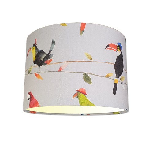 Lampshades toucan talk grey - in,